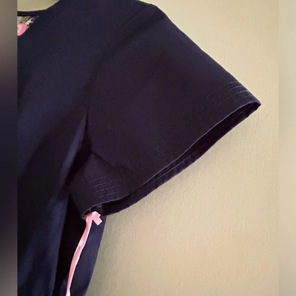 Koi by Kathy Peterson Navy Scrub Top - Picture 4 of 6